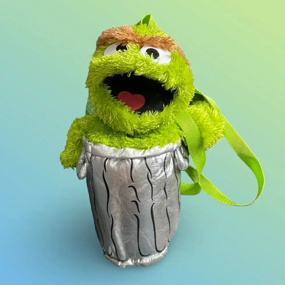 Sesame Street Oscar the Grouch Plush Backpack Accessory Innovation 14